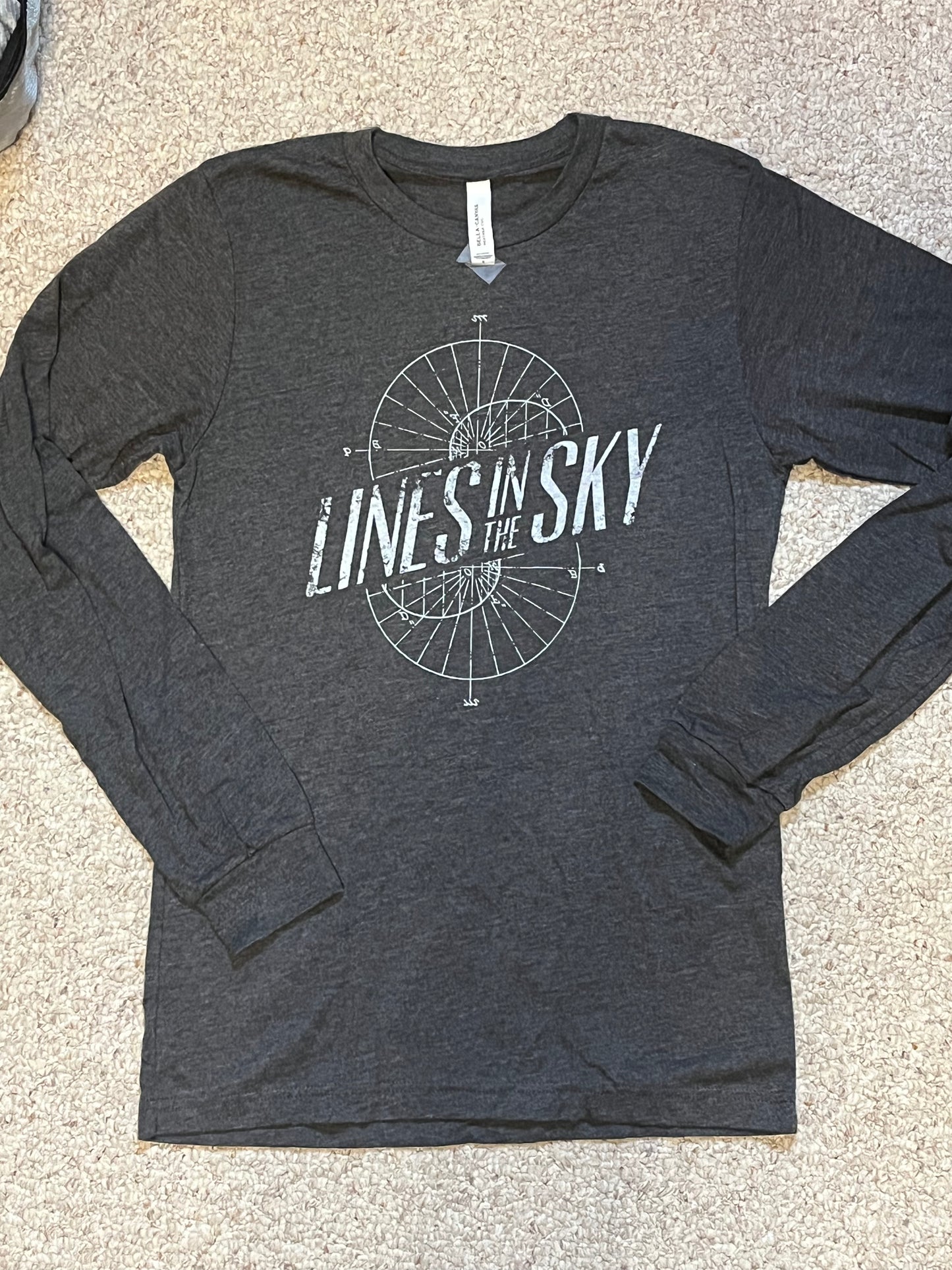 Long-sleeve TShirt w/LITS logo - Heather Dark Gray