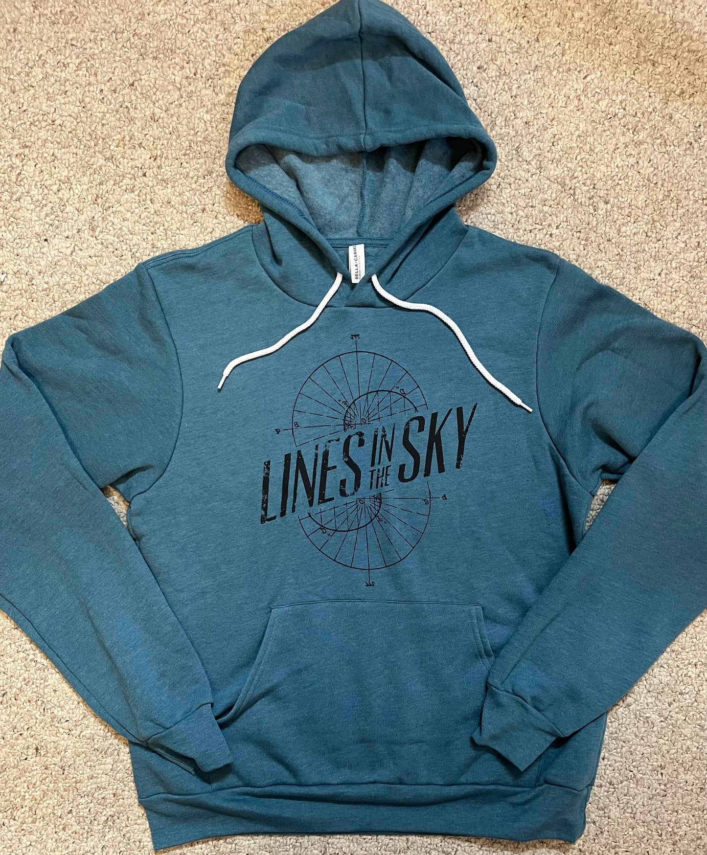 Hoodie - Deep Heather Teal w/LITS logo
