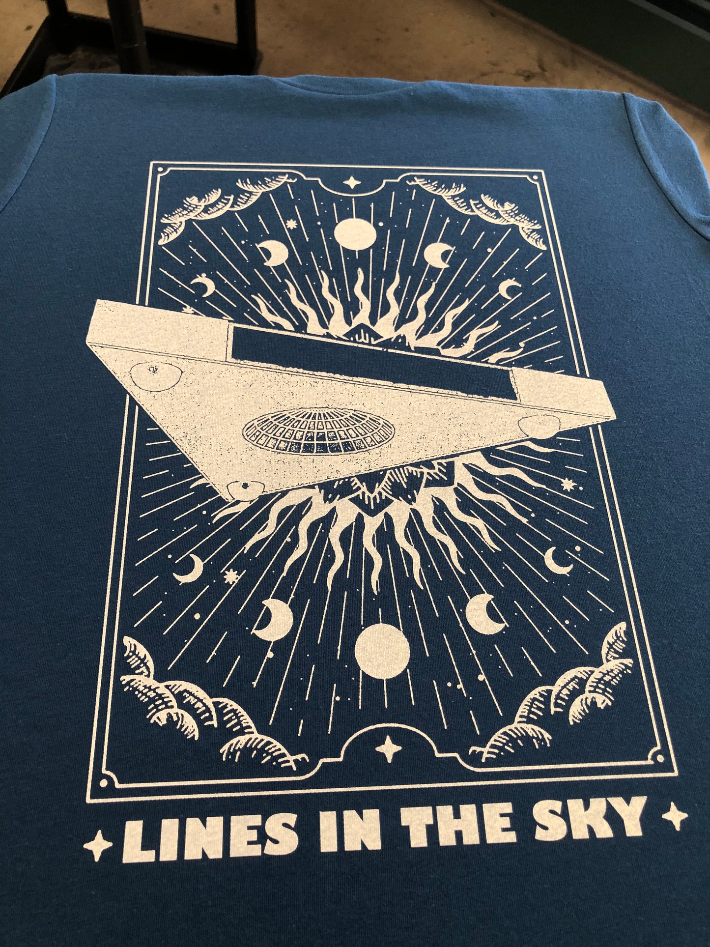 UFO T-shirt - Cool Blue