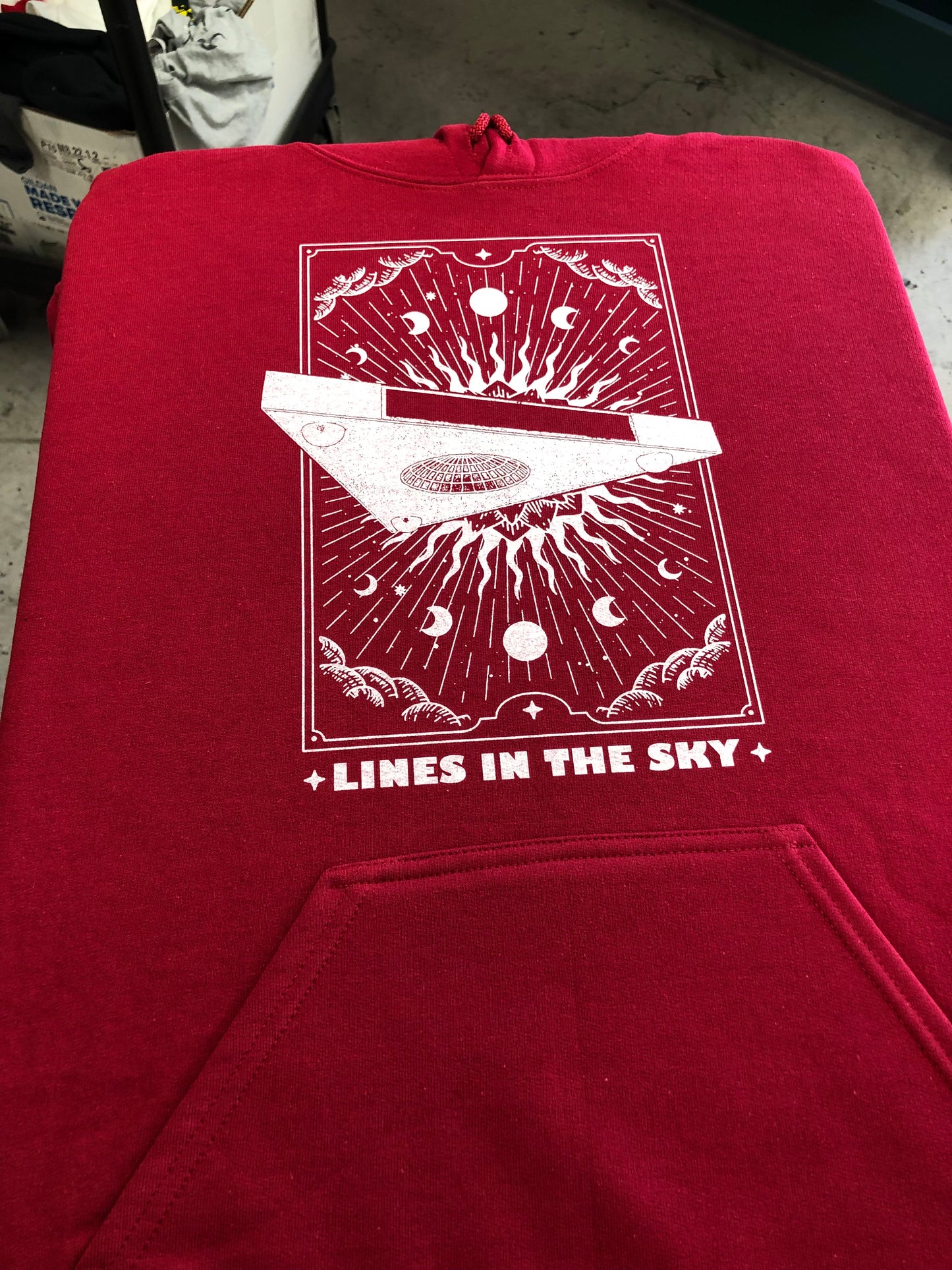 Hoodie UFO - Cardinal Red